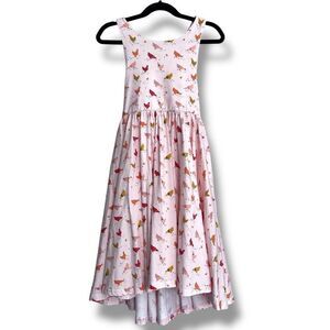NEW Ollie Jay Pink Chicken Farm Print Sofia Twirl Dress Size 8
